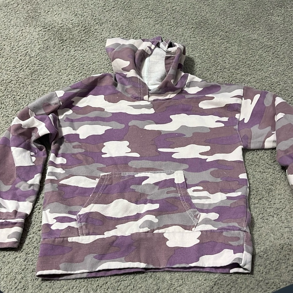 Girls Hudson hoodie sweatshirt size 7 purple